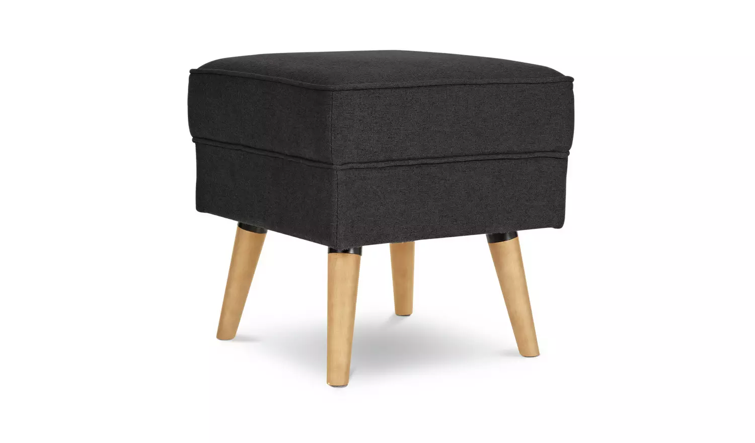 Habitat Callie Fabric Footstool - Charcoal