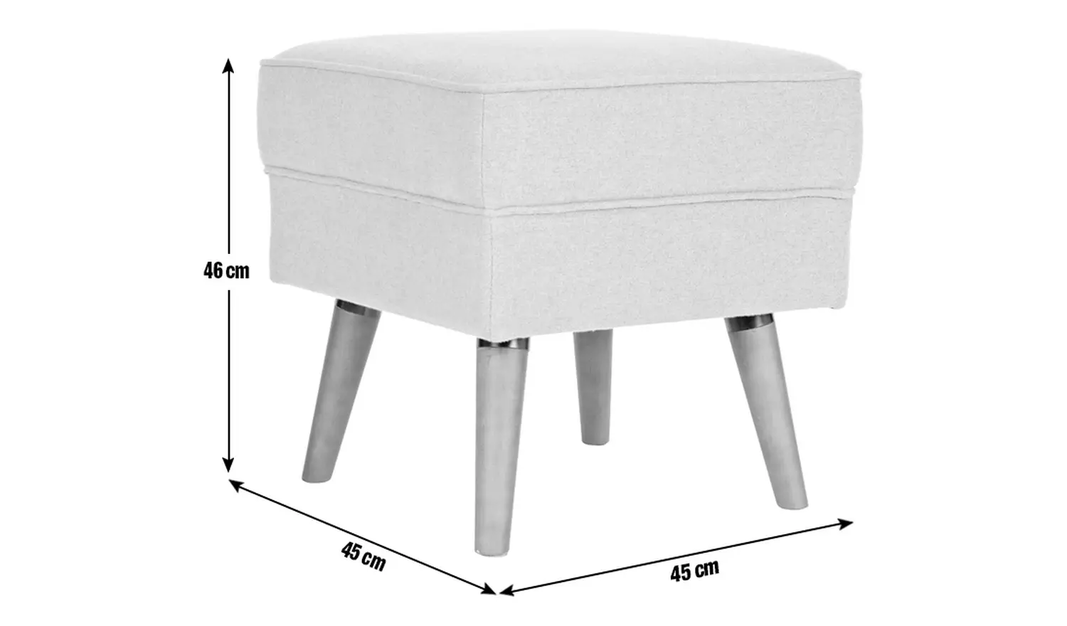 Habitat Callie Fabric Footstool - Teal