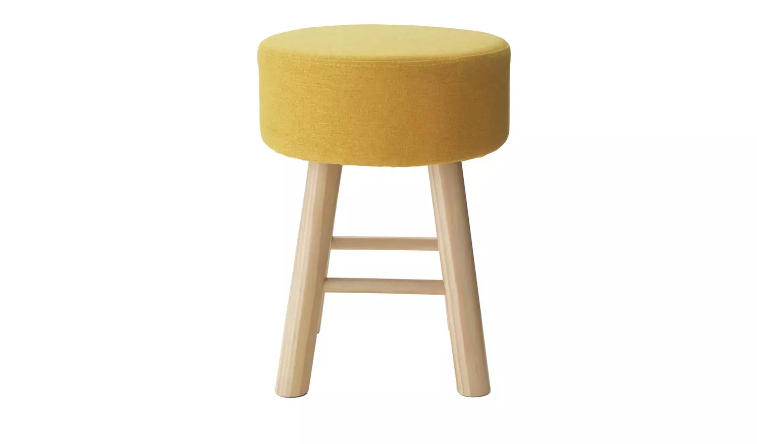Habitat Sophie Small Fabric Stool - Yellow