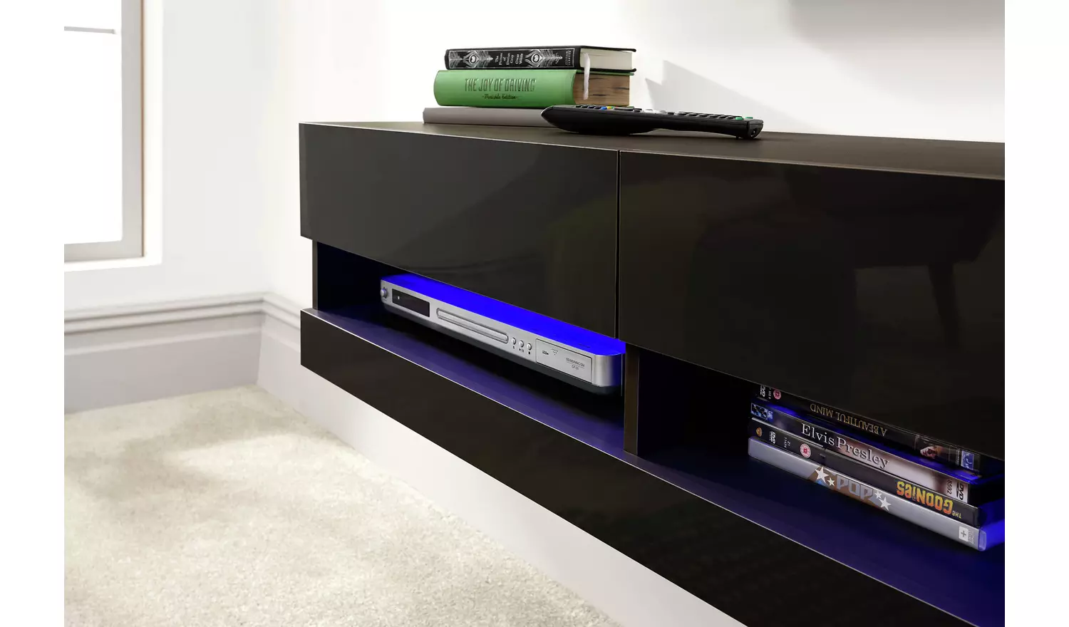 GFW Galicia 3 Piece Furniture Set with 120 cm - Black