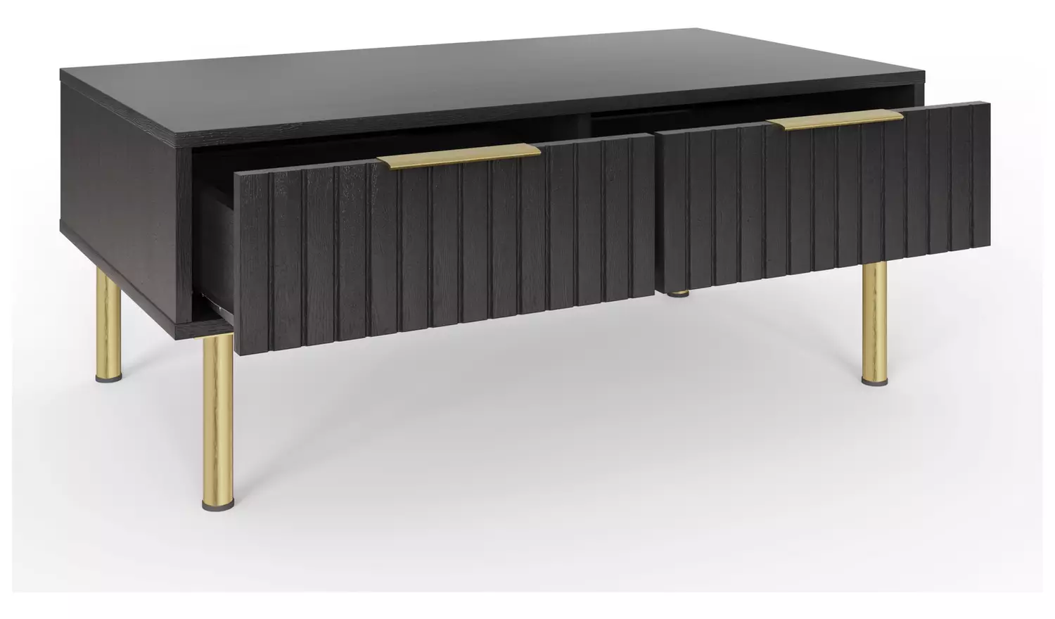 GFW Nervata 2 Piece Furniture Set with 119 cm TV Unit- Black