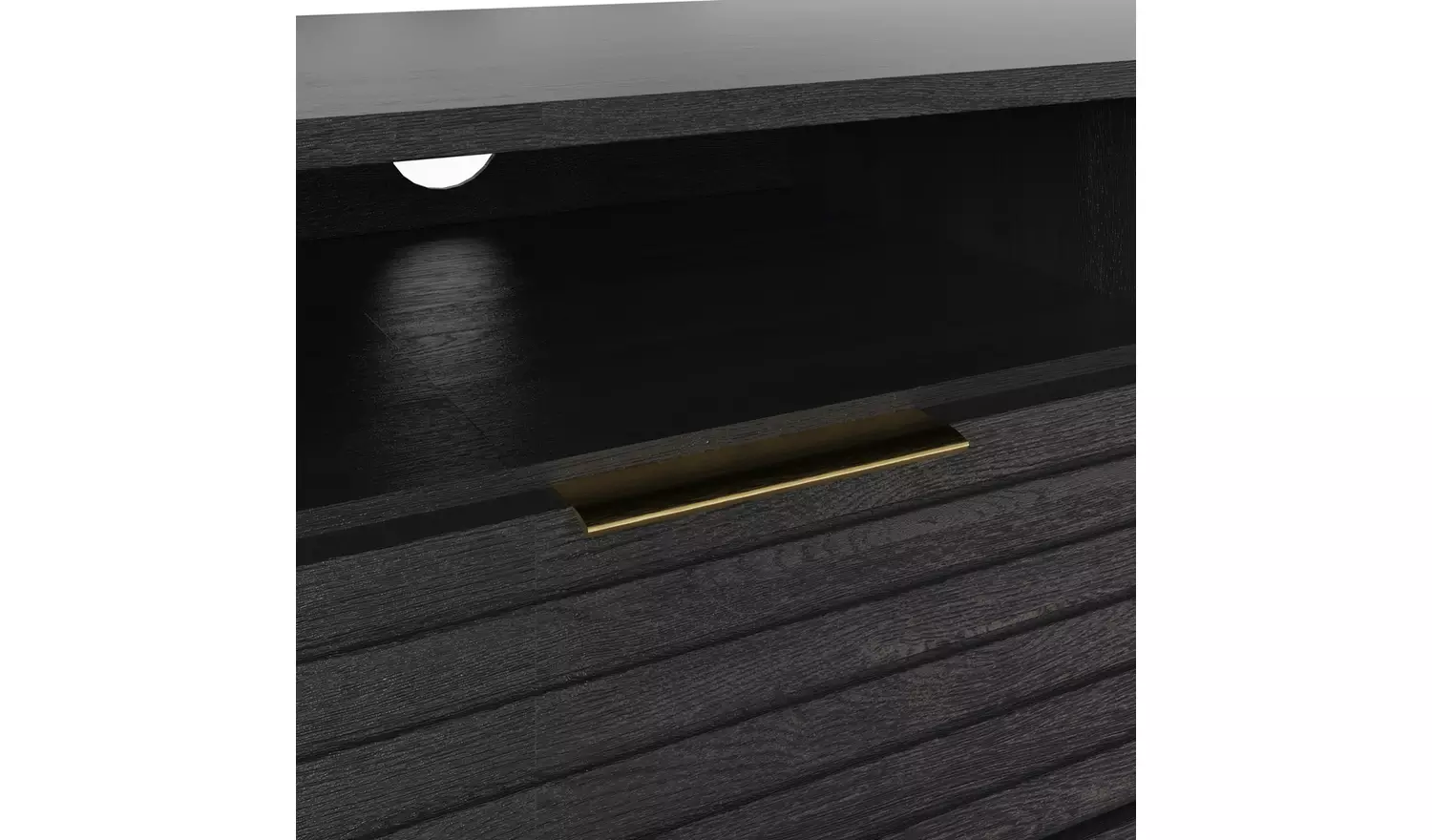 GFW Nervata 2 Piece Furniture Set with 119 cm TV Unit- Black