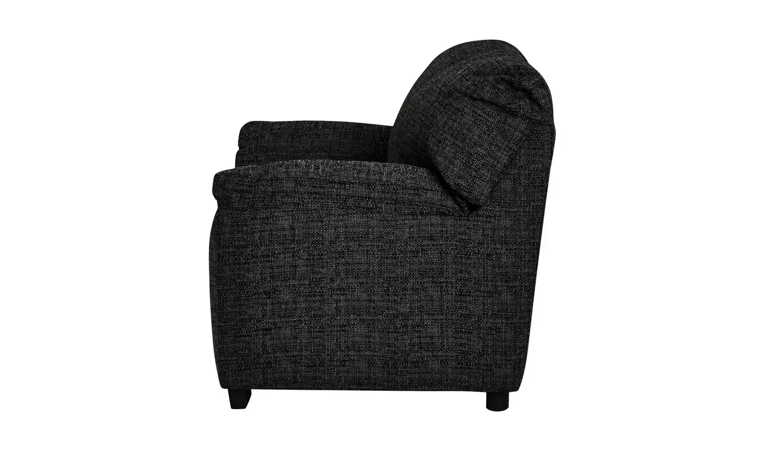 Argos Home Milano Fabric Chair & 3 Seater Sofa - Charcoal