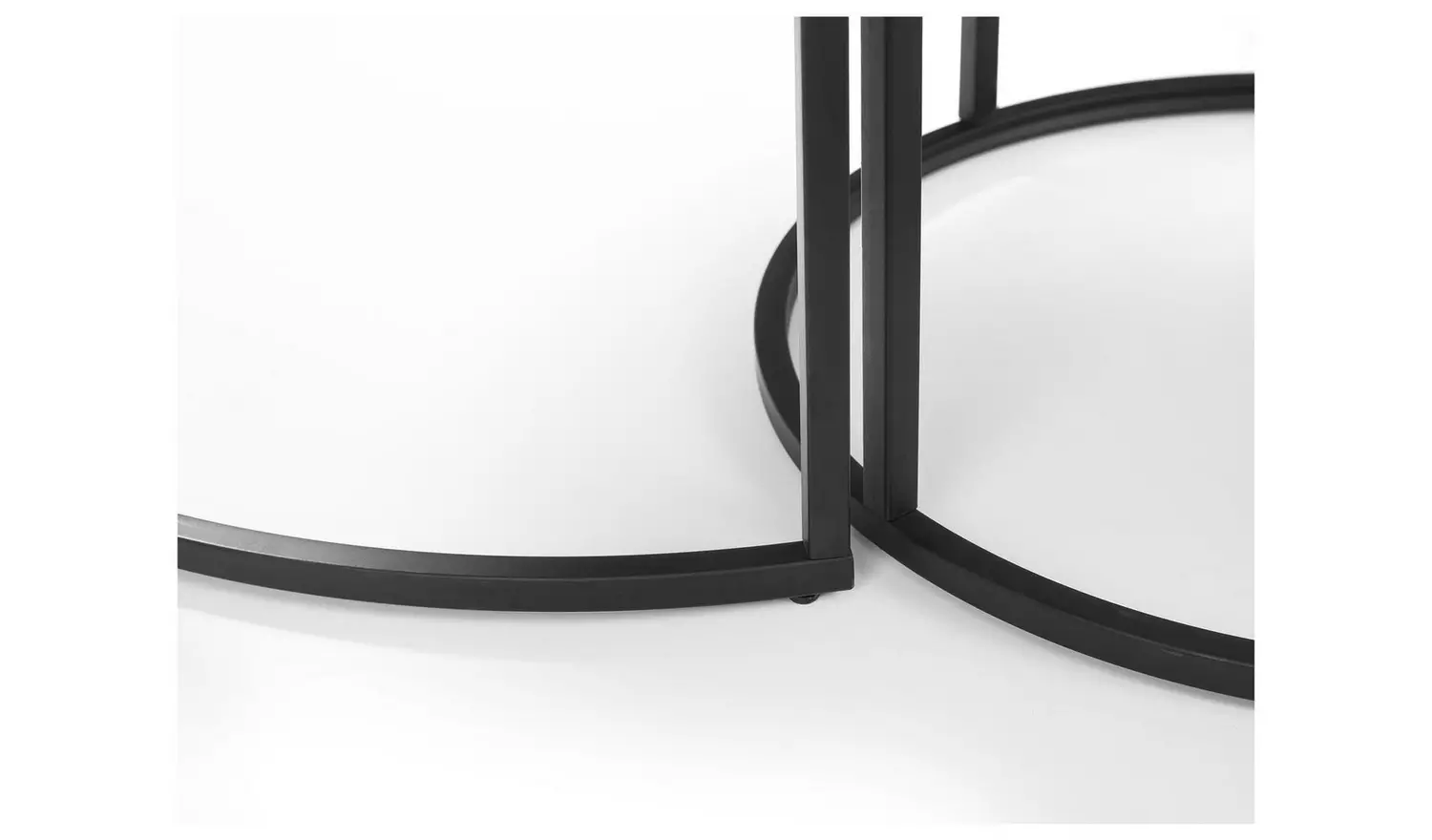 Julian Bowen Staten Nest of 2 Tables - Grey