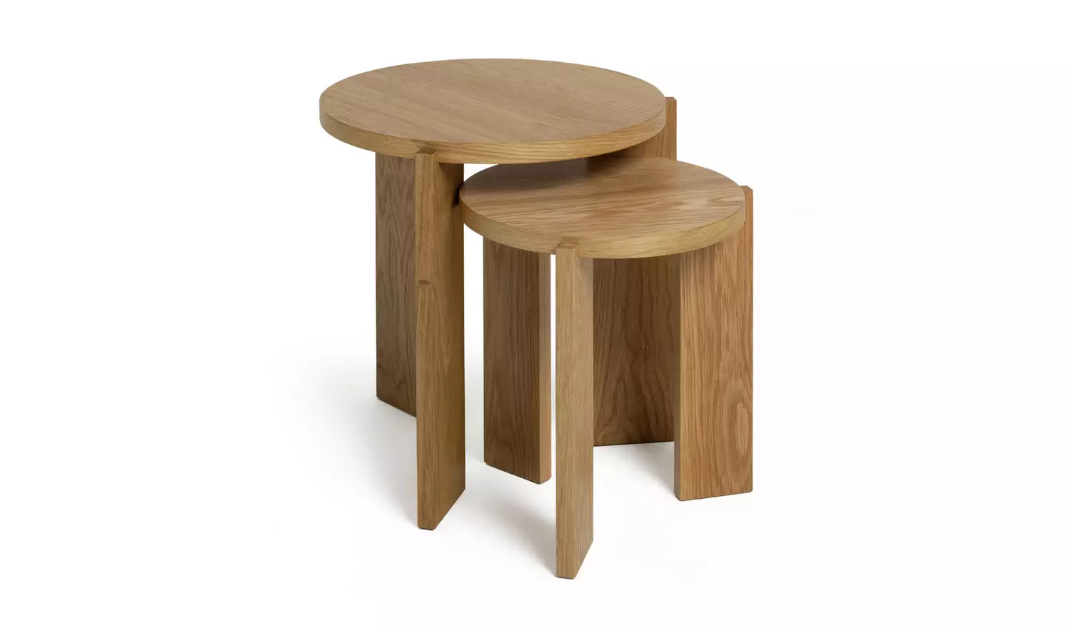 Habitat Xylo Nest of 2 Tables - Oak
