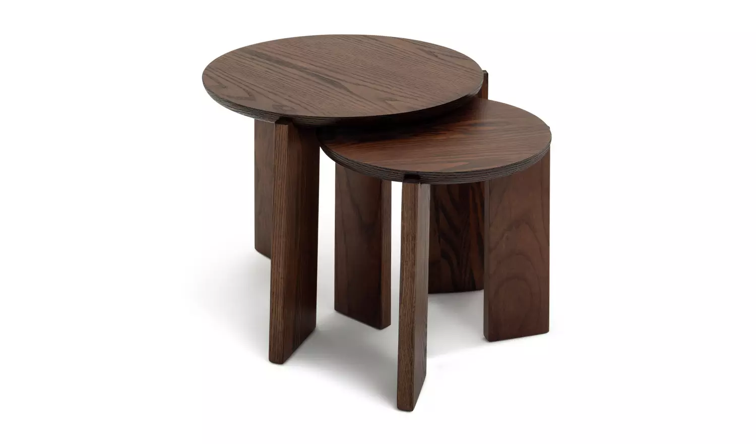 Habitat Xylo Solid Wood Nest of 2 Tables - Walnut