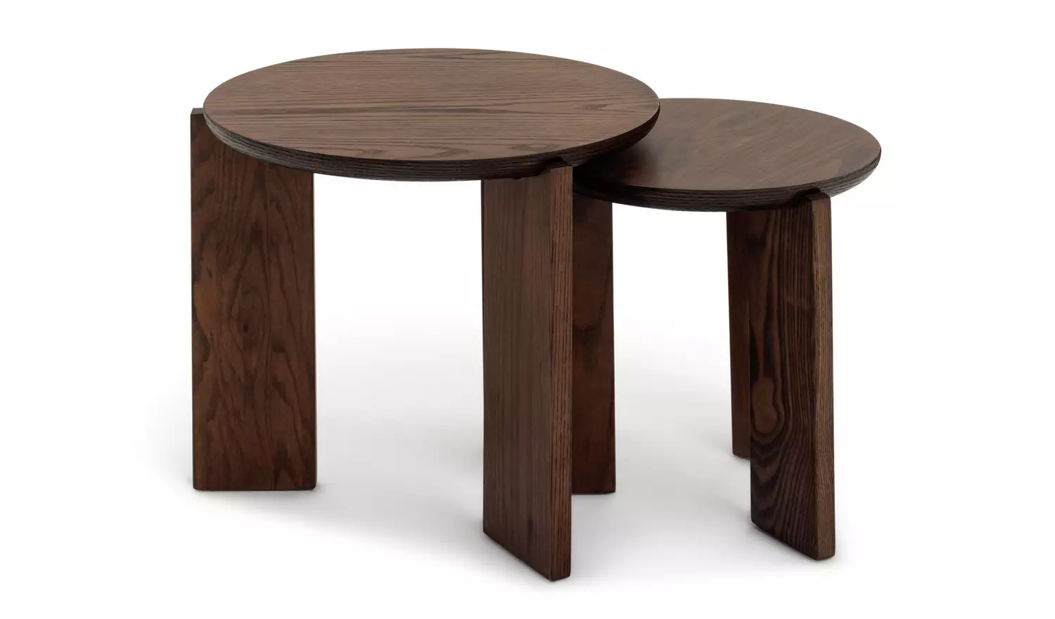 Habitat Xylo Solid Wood Nest of 2 Tables - Walnut