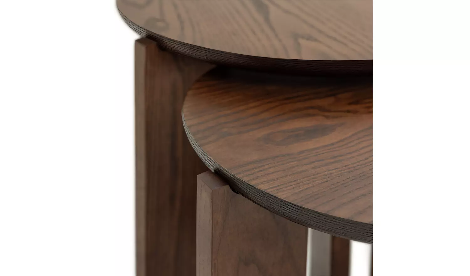 Habitat Xylo Solid Wood Nest of 2 Tables - Walnut