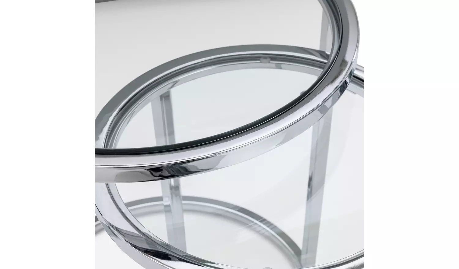 Argos Home Boutique Nest of 2 Tables - Silver