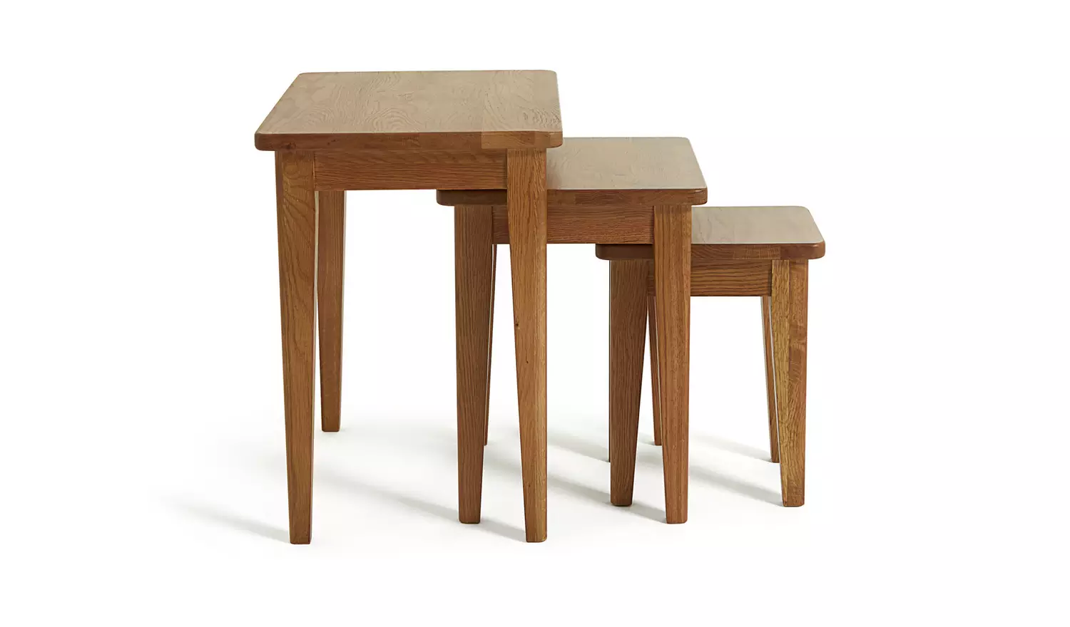 Argos Home Nest of 3 Tables - Dark Wood