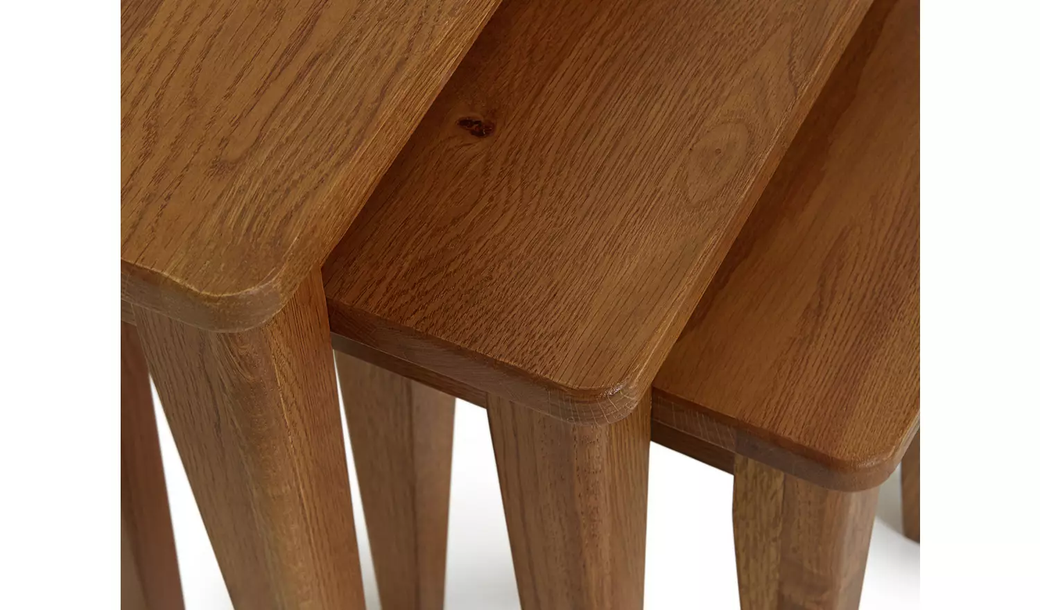 Argos Home Nest of 3 Tables - Dark Wood