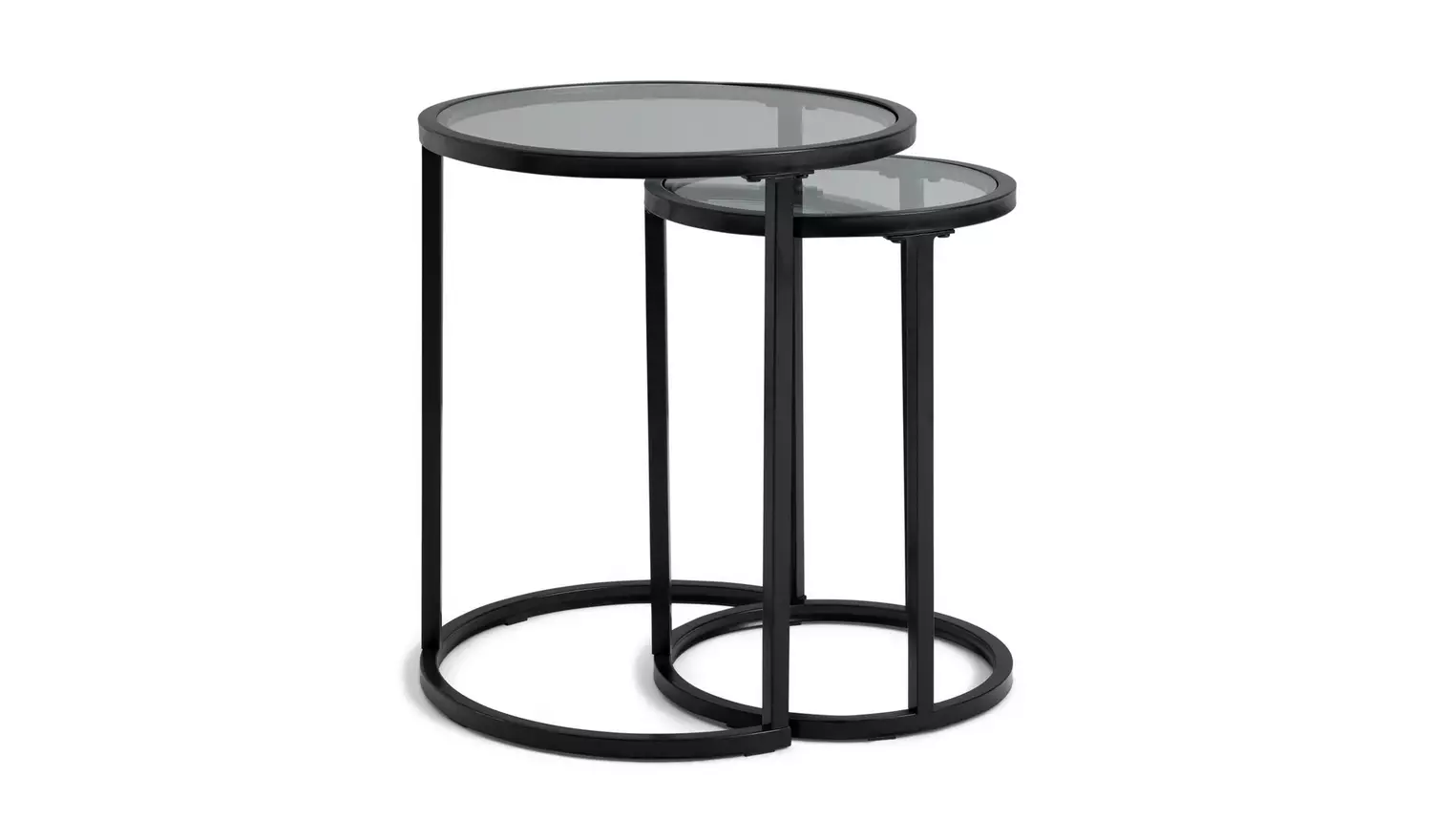 Argos Home Boutique Nest of 2 Tables - Black