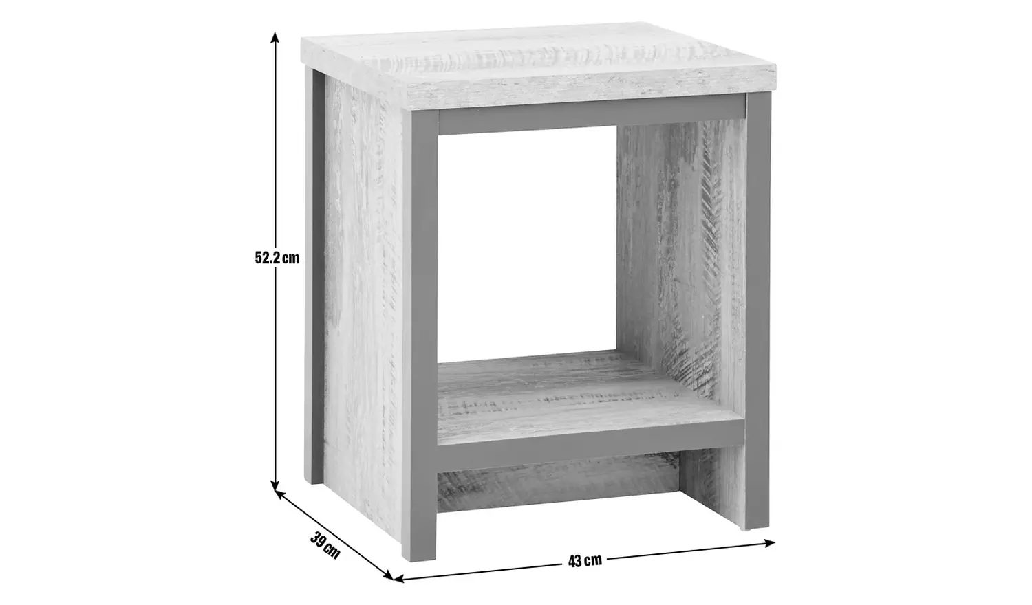 GFW Boston Side Table - Grey