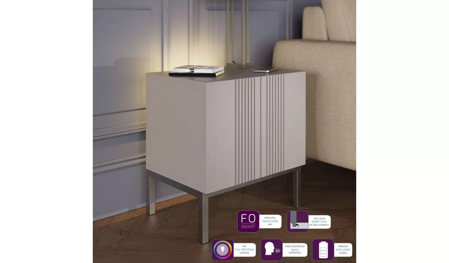 Frank Olsen Iona Side Table - Grey