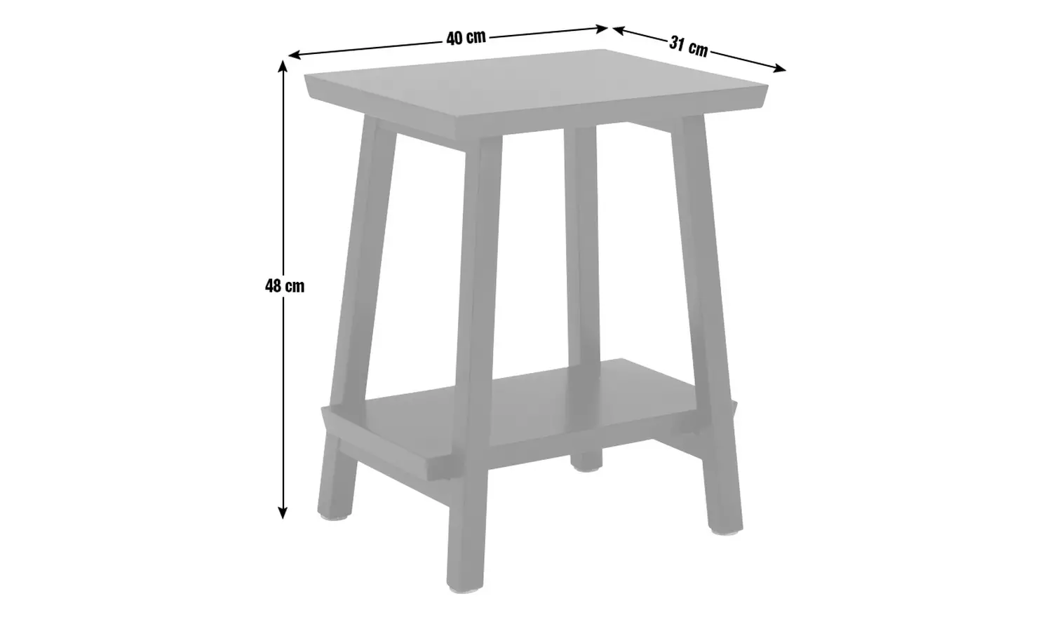 Habitat Kyoto Side Table - Yellow