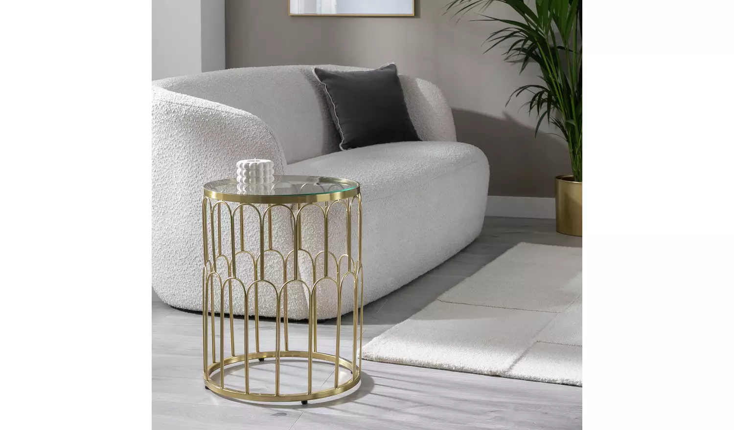 Habitat Elba Side Table - Gold