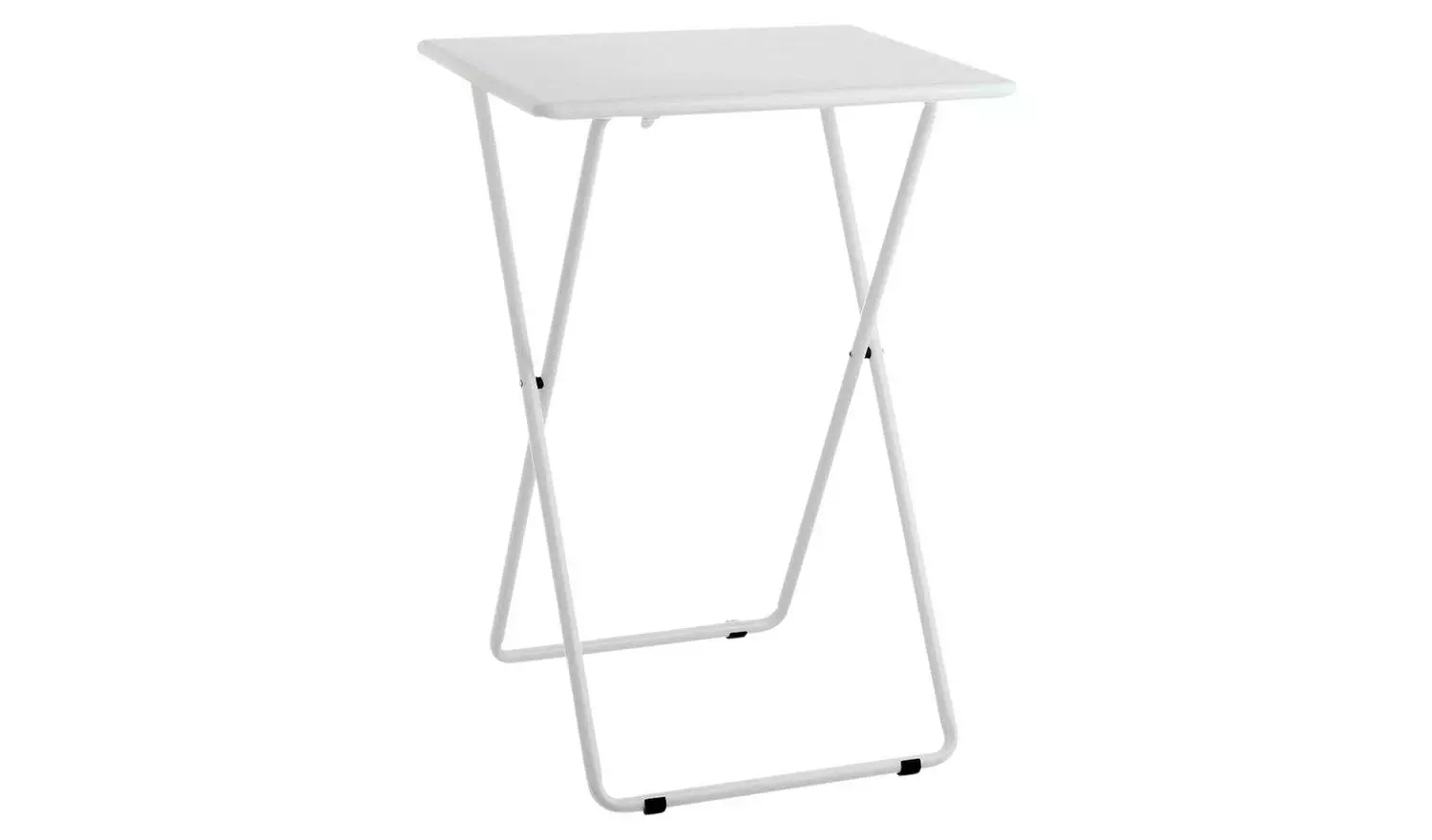 Habitat Airo Metal Folding Side Table - White