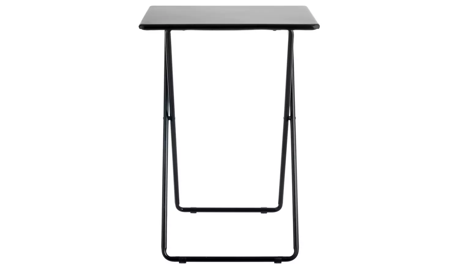 Habitat Airo Metal Folding Side Table - Black