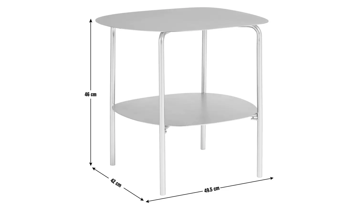 Habitat Whiston Side Table - Silver