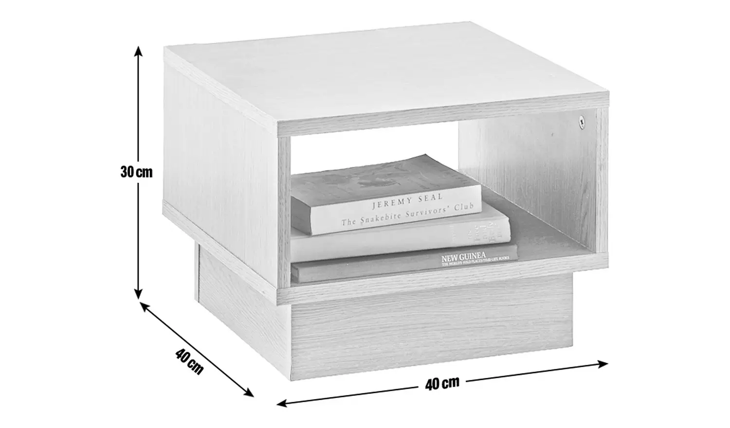 Argos Home Cubes End Table - White
