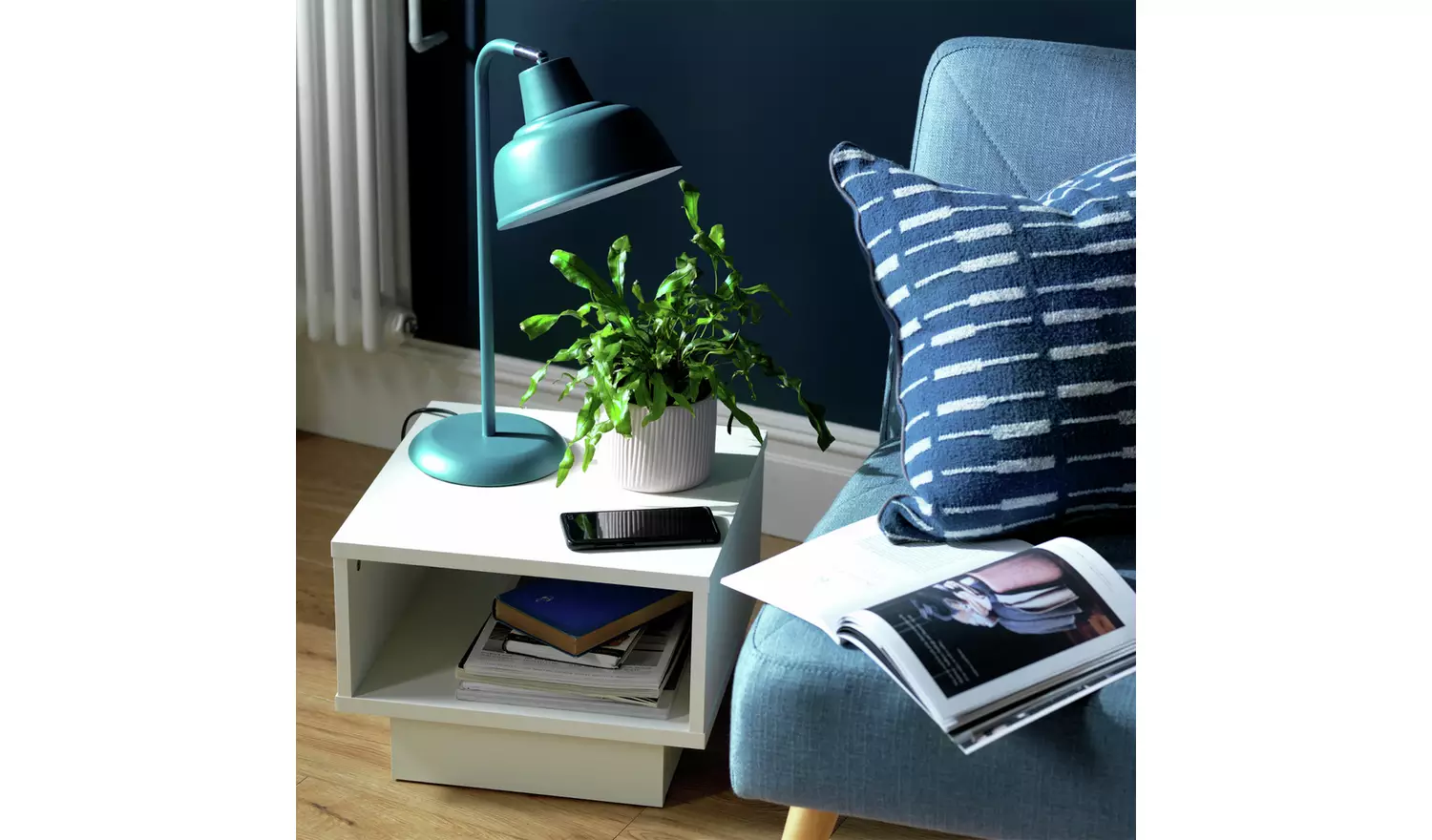 Argos Home Cubes End Table - White