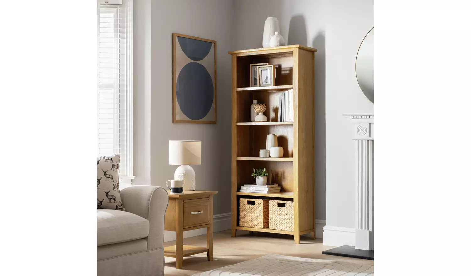 Argos Home Islington 1 Drawer Side Table - Oak