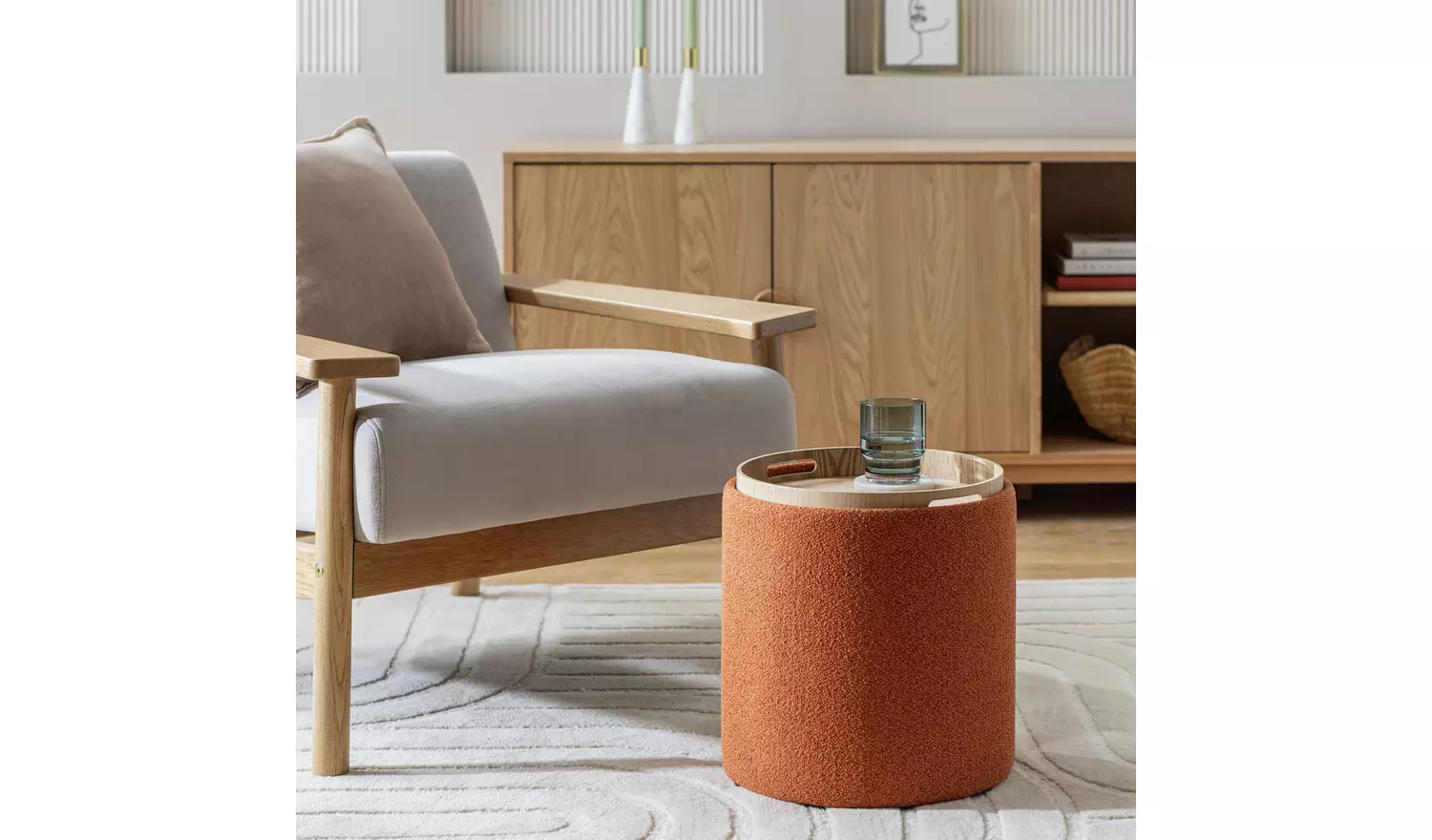 Habitat Ingo Side Table - Orange