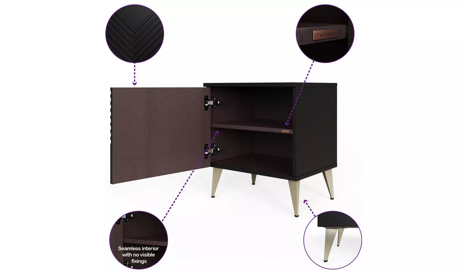 Frank Olsen Ava Side Table - Black