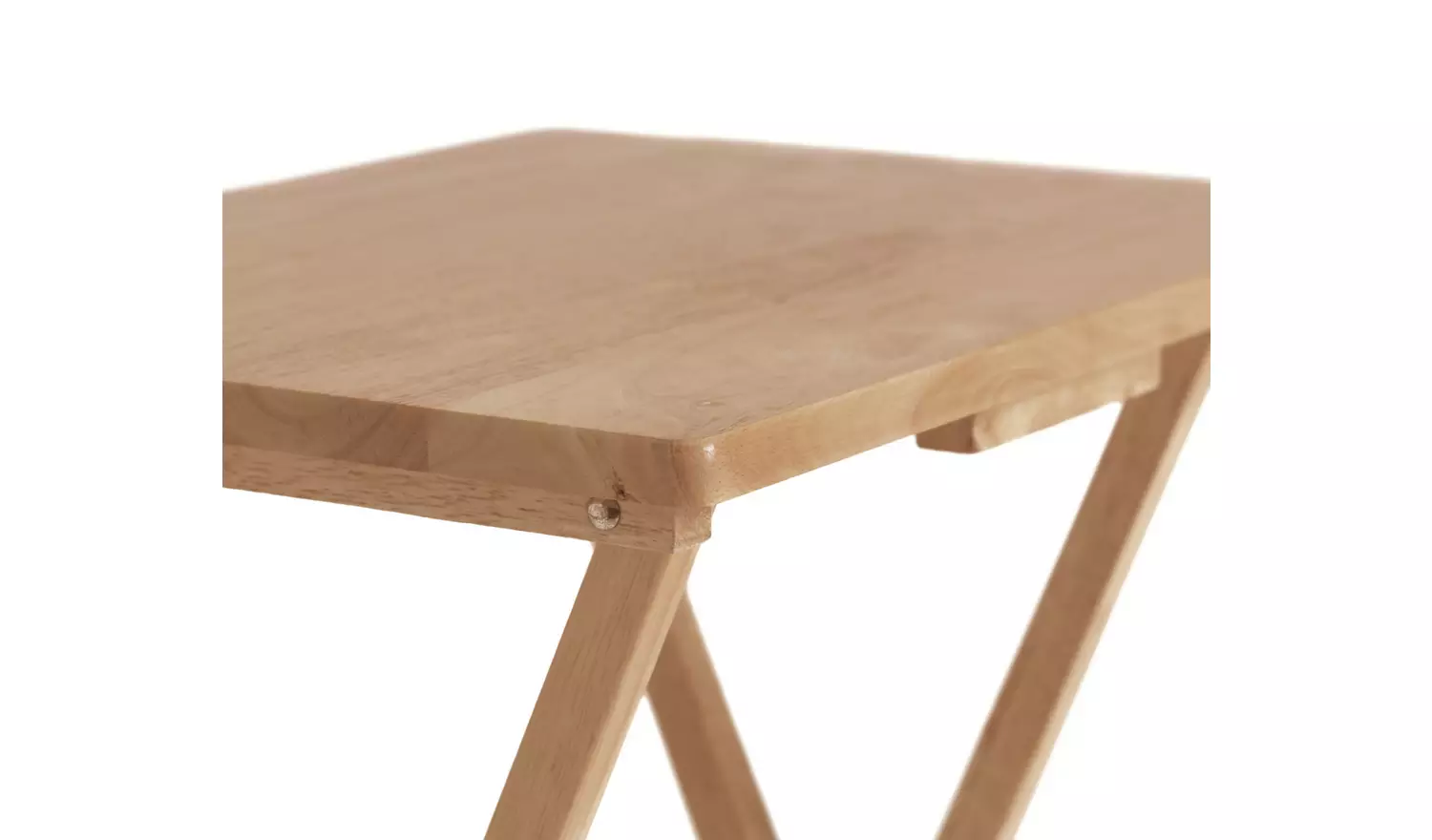 Argos Home Single Folding Tray Table - Natural