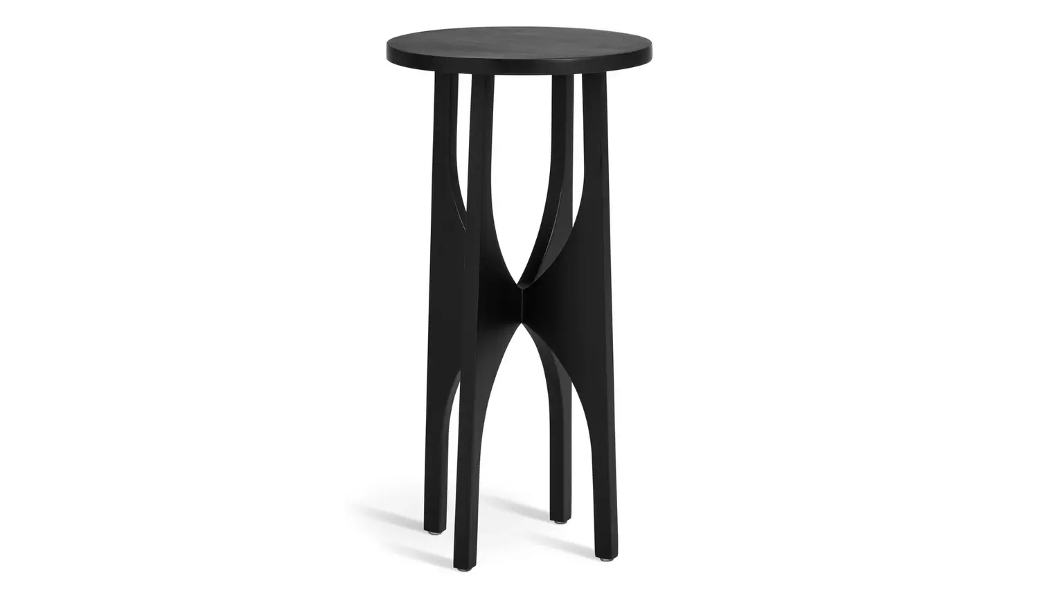 Habitat Mid Century Pedestal Side Table - Black