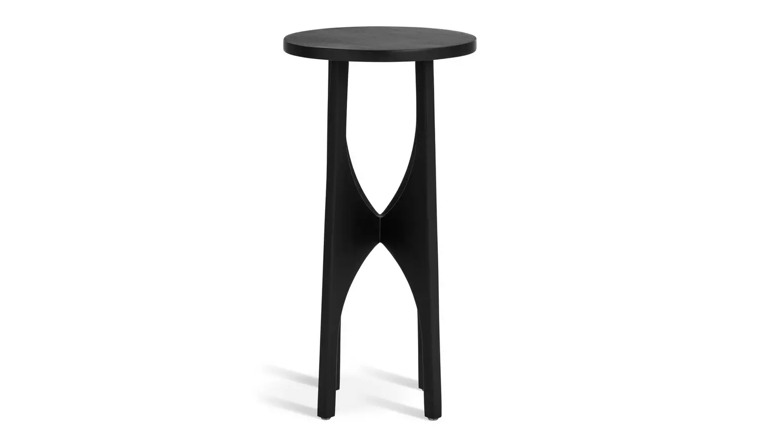 Habitat Mid Century Pedestal Side Table - Black