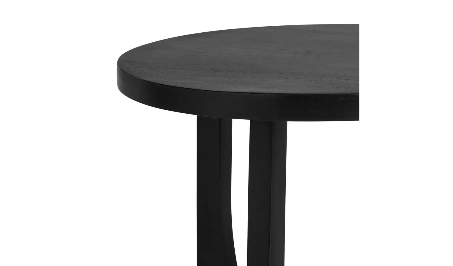 Habitat Mid Century Pedestal Side Table - Black