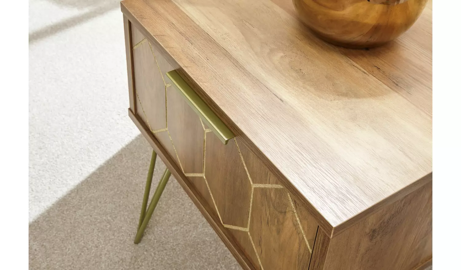 GFW Orleans Lamp Table - Mango Wood Effect
