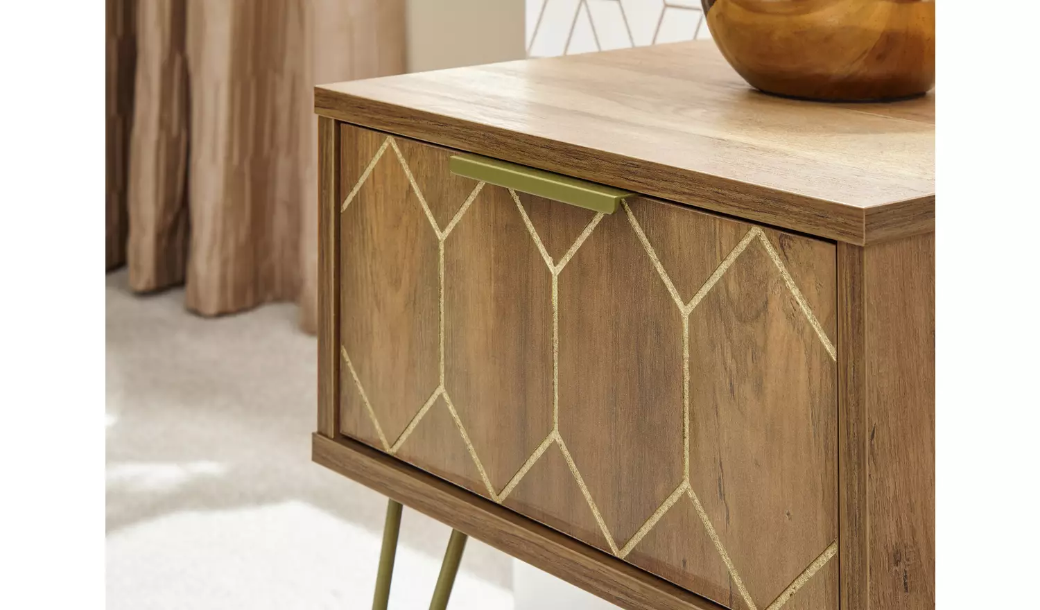 GFW Orleans Lamp Table - Mango Wood Effect