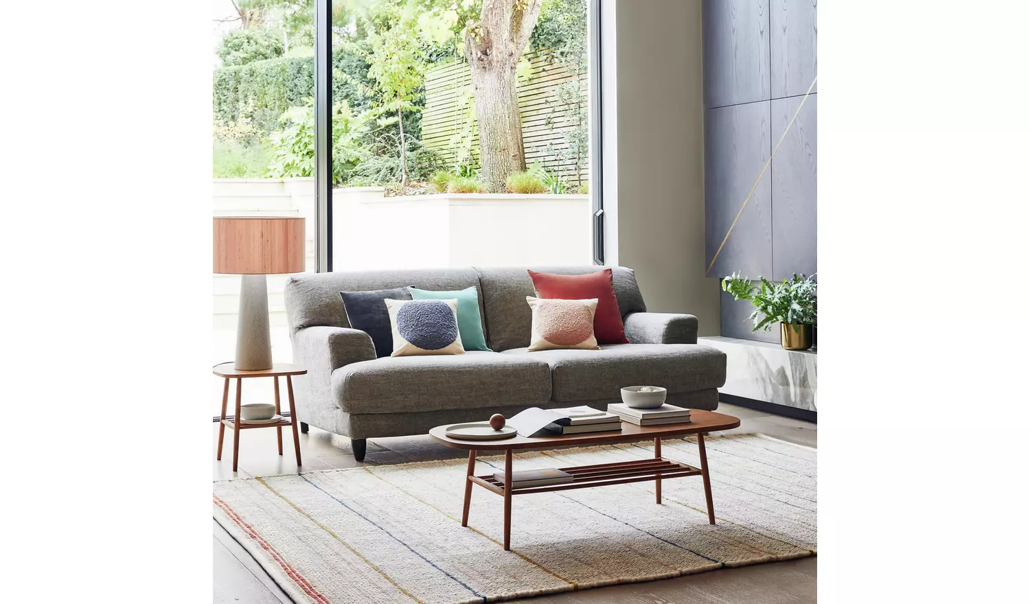 Habitat Cornelia Side Table - Walnut