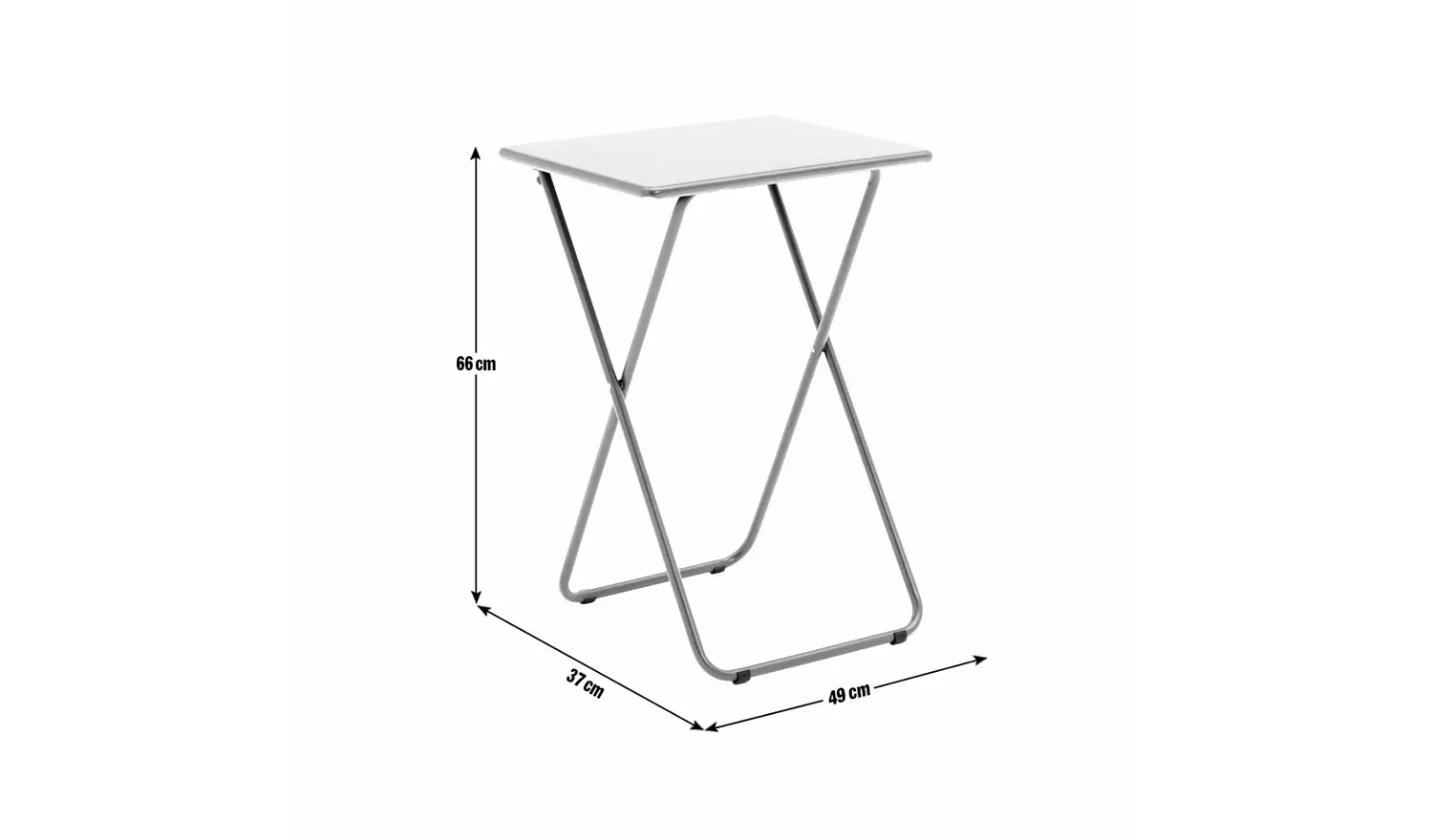 Habitat Airo Metal Folding Side Table - Blue