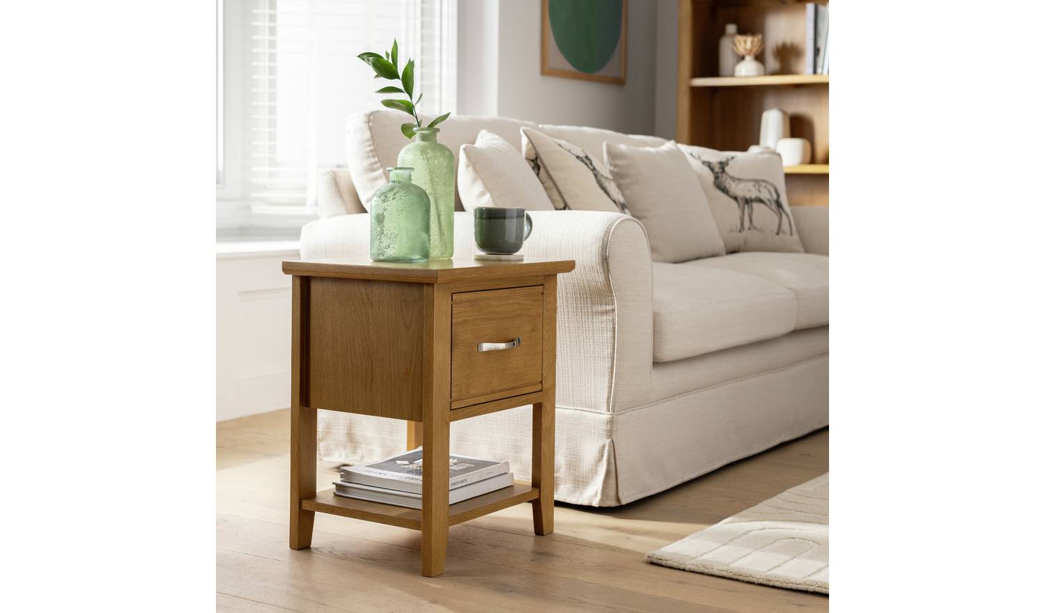 Argos Home Islington 1 Drawer Side Table - Oak