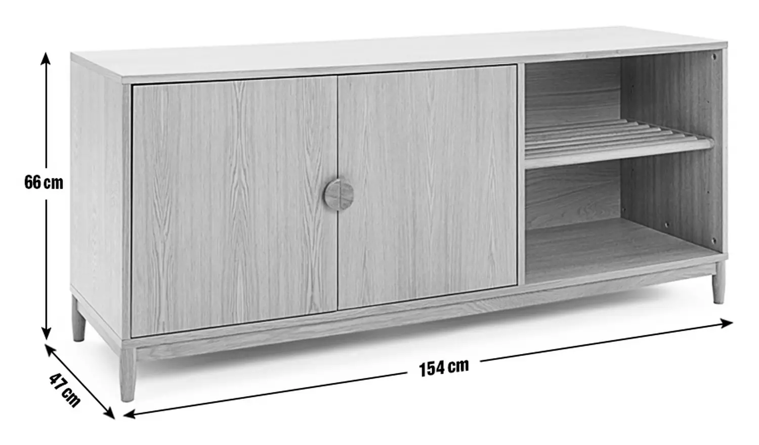 Habitat Cornelia 2 Door Oak Sideboard - Natural
