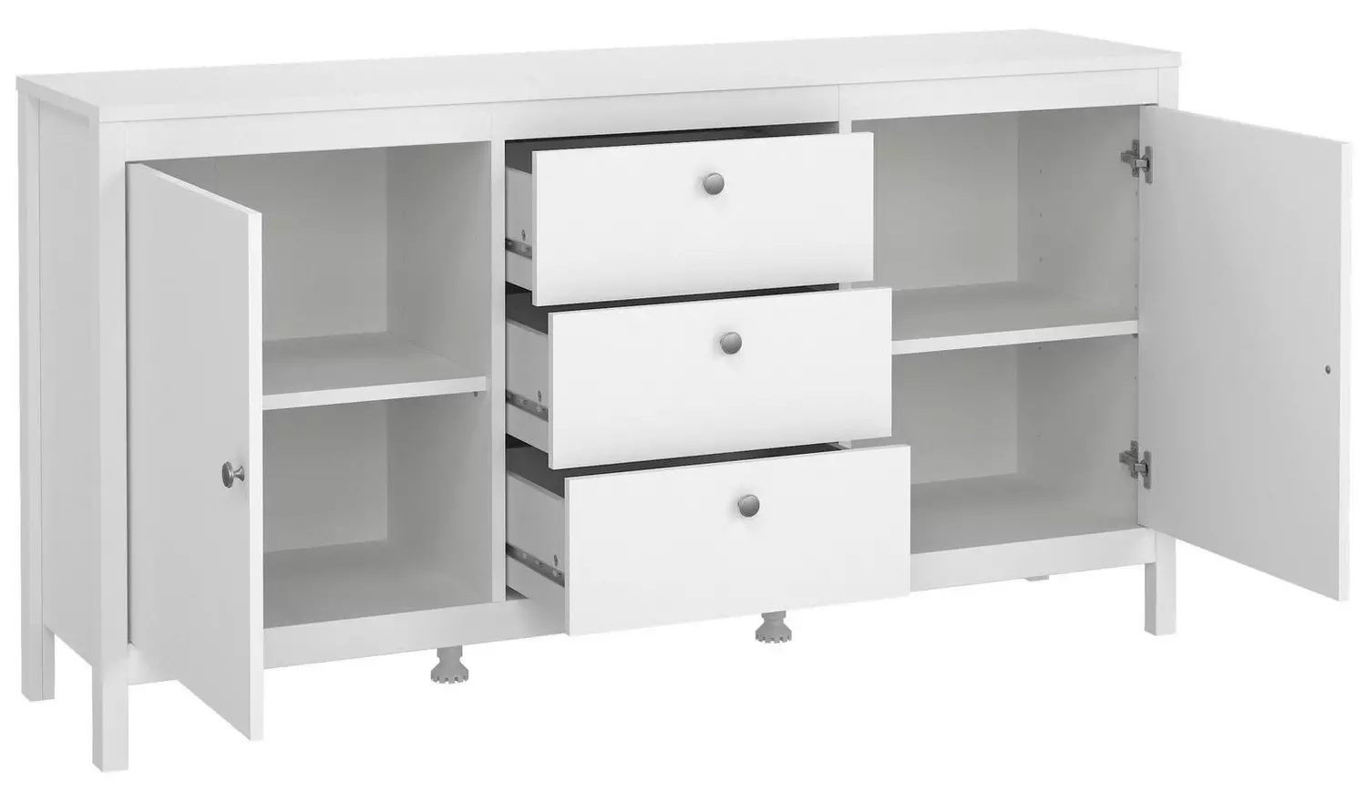 Tvilum Madrid 2 Door 3 Drawer Sideboard - White
