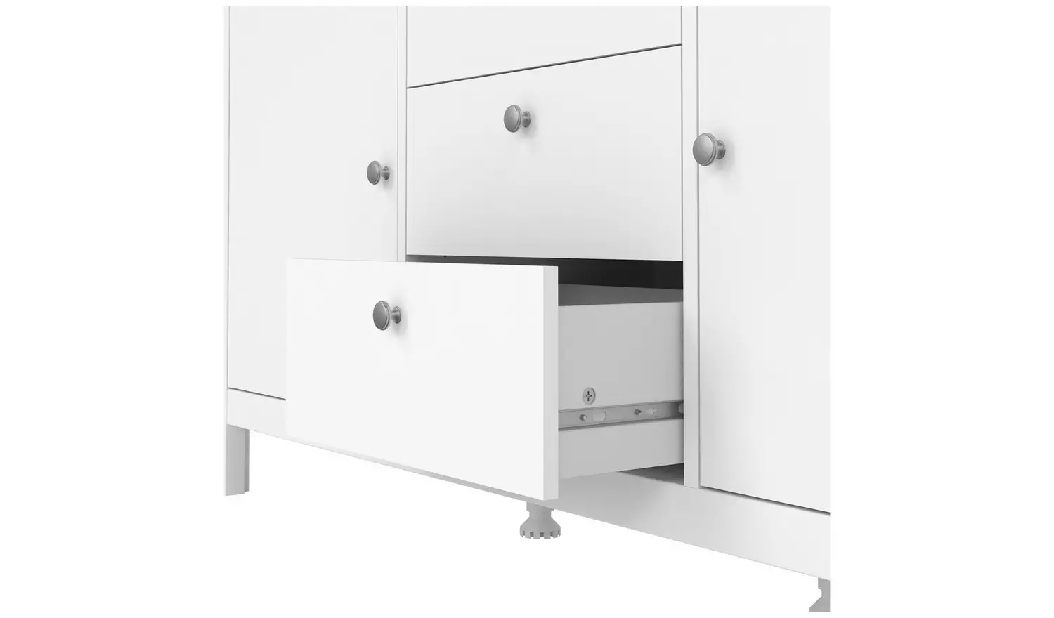 Tvilum Madrid 2 Door 3 Drawer Sideboard - White