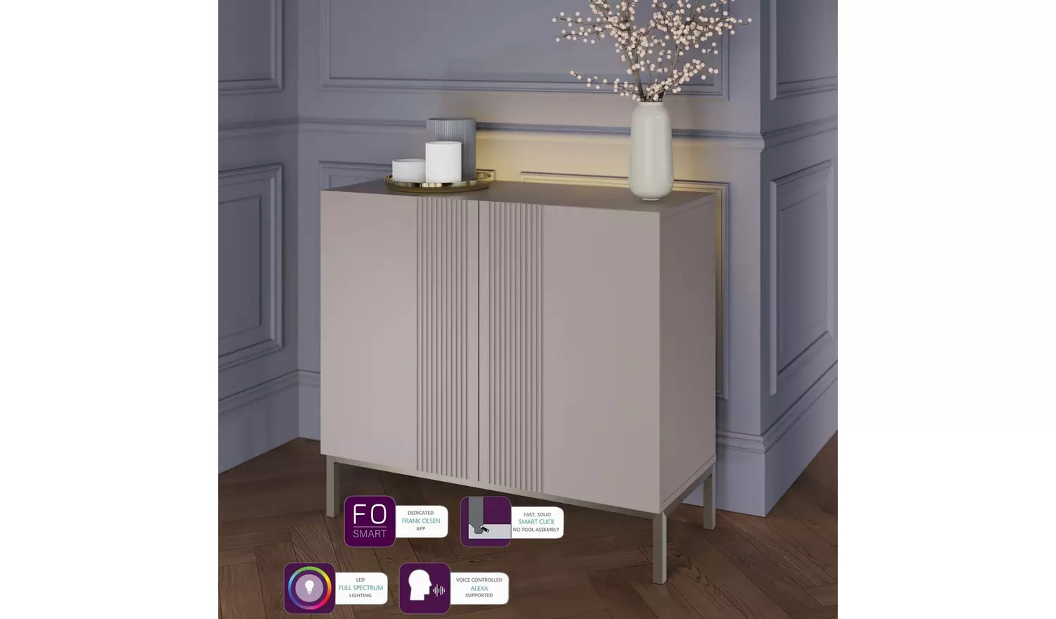 Frank Olsen Iona 2 Door Sideboard - Grey