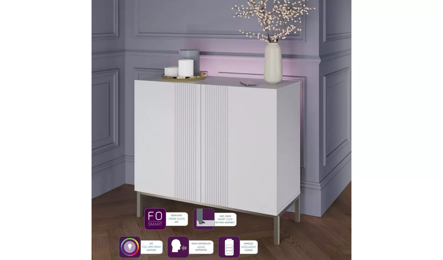 Frank Olsen Iona 2 Door Sideboard - White