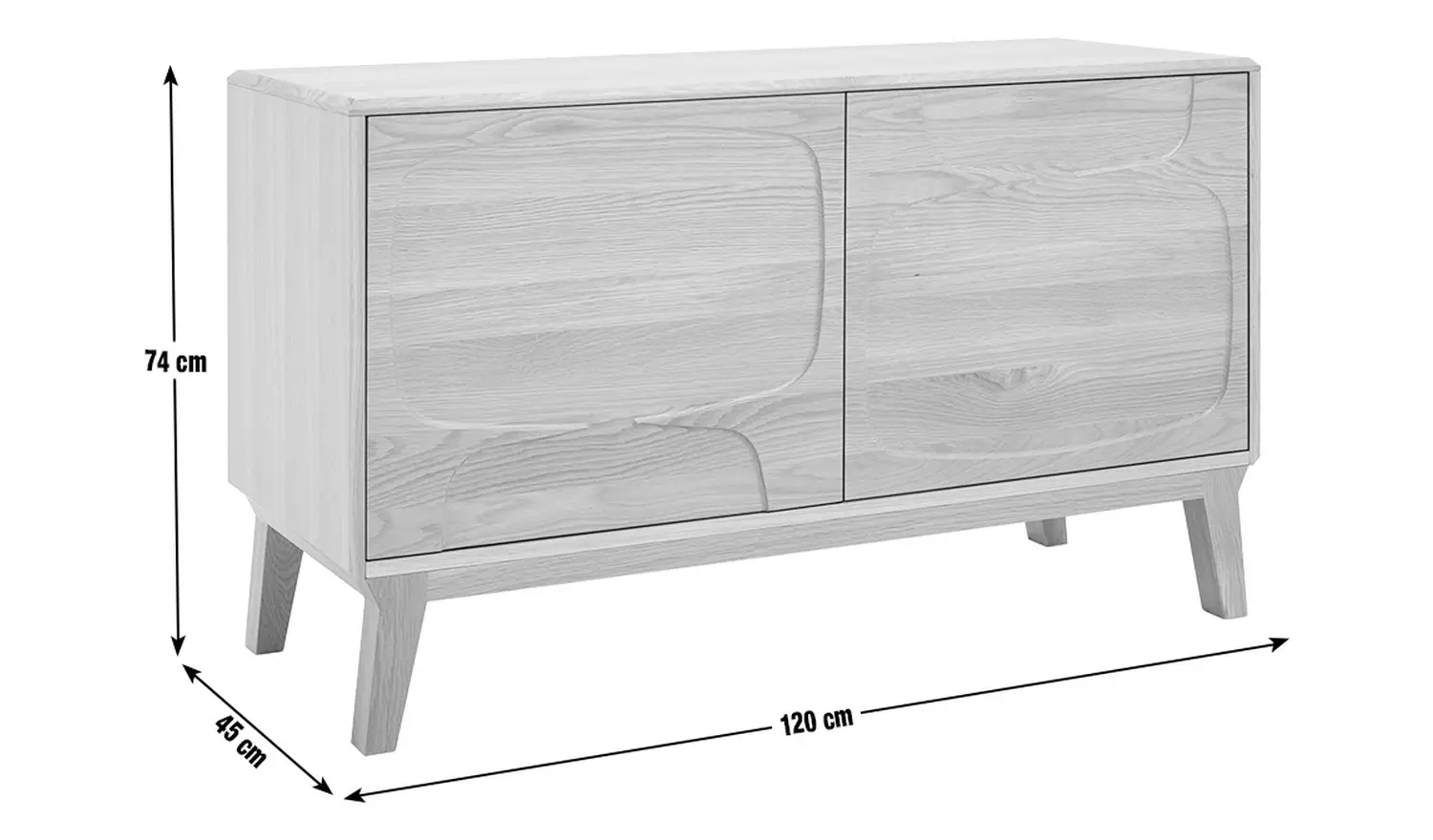 Habitat x Scion Lohko 2 Door Sideboard - Natural