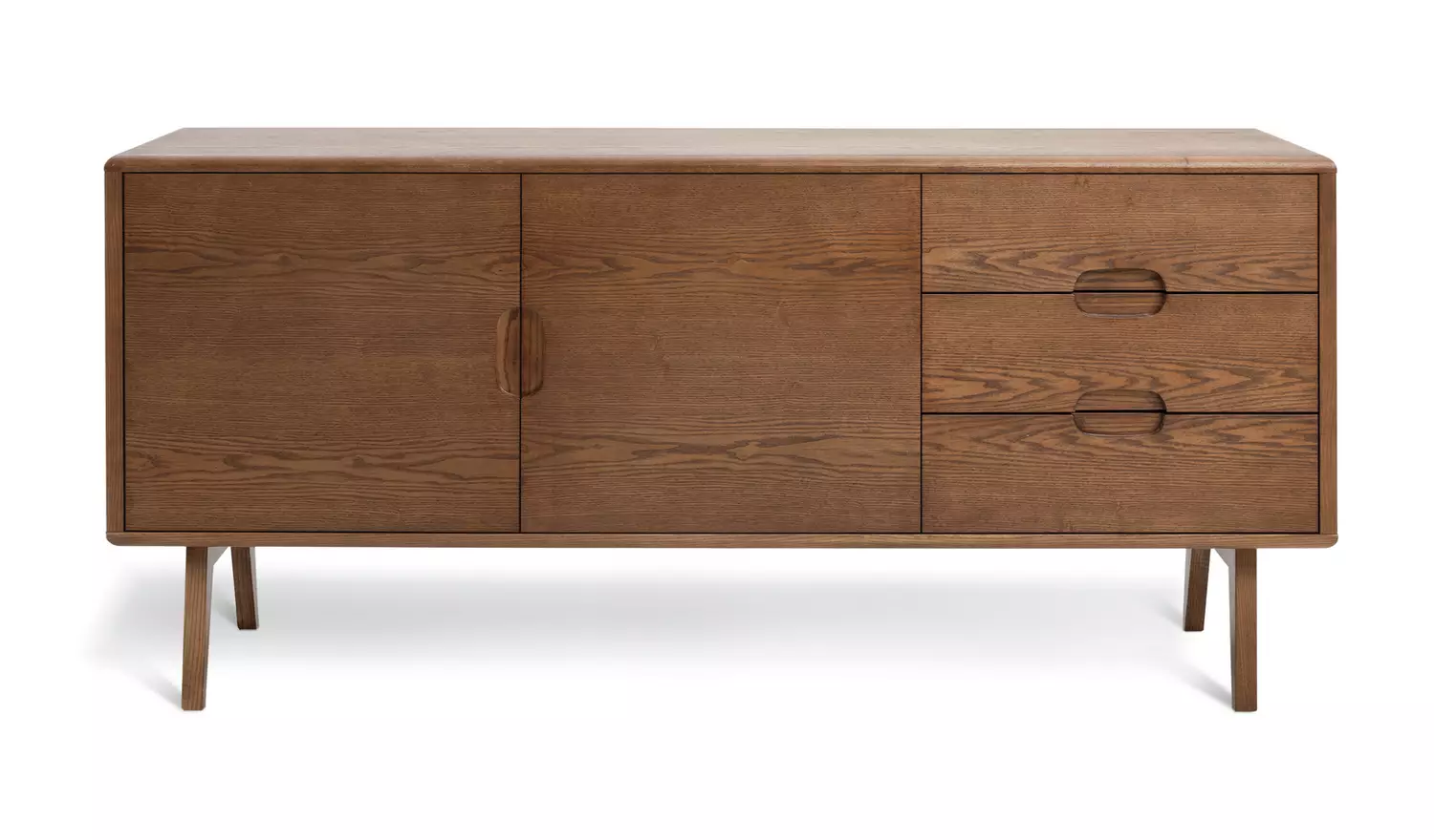 Habitat x Scion Esala 2 Door 3 Drawer Sideboard-Walnut Stain