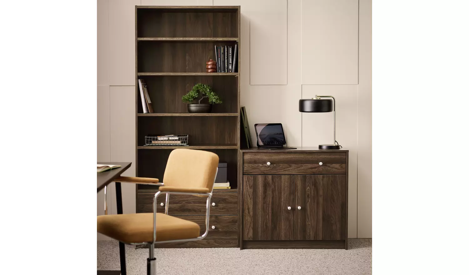 Argos Home Maine 2 Door 1 Drawer Sideboard - Walnut