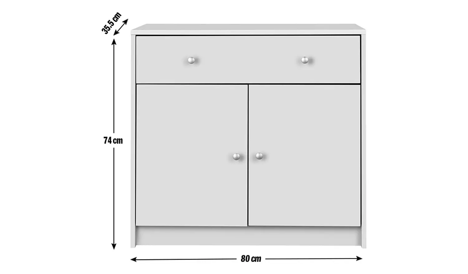 Argos Home Maine 2 Door 1 Drawer Sideboard - Natural