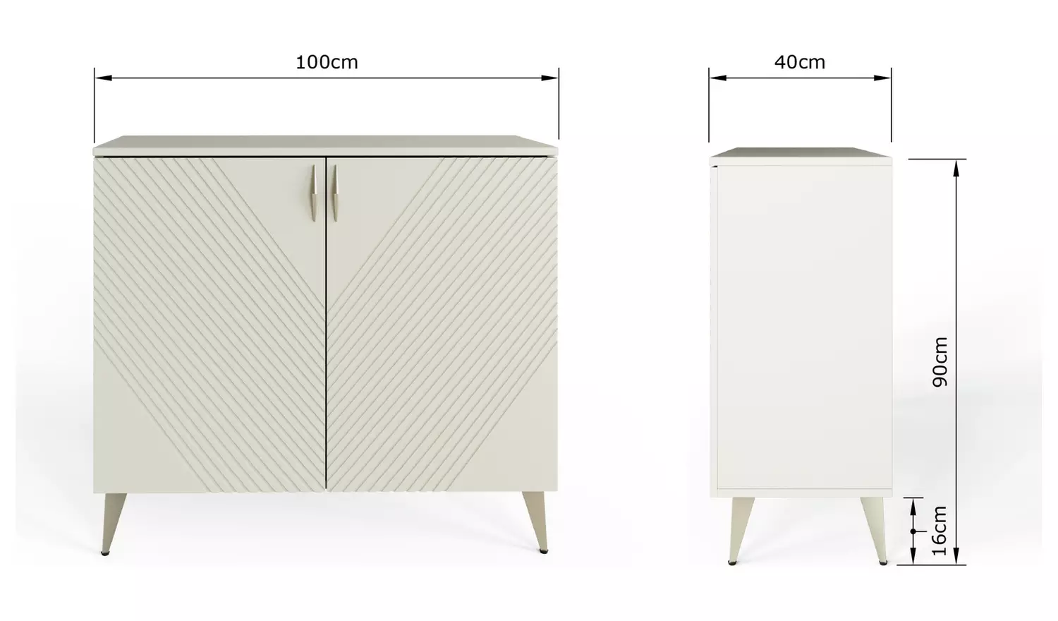 Frank Olsen Ava 2 Door Sideboard - White