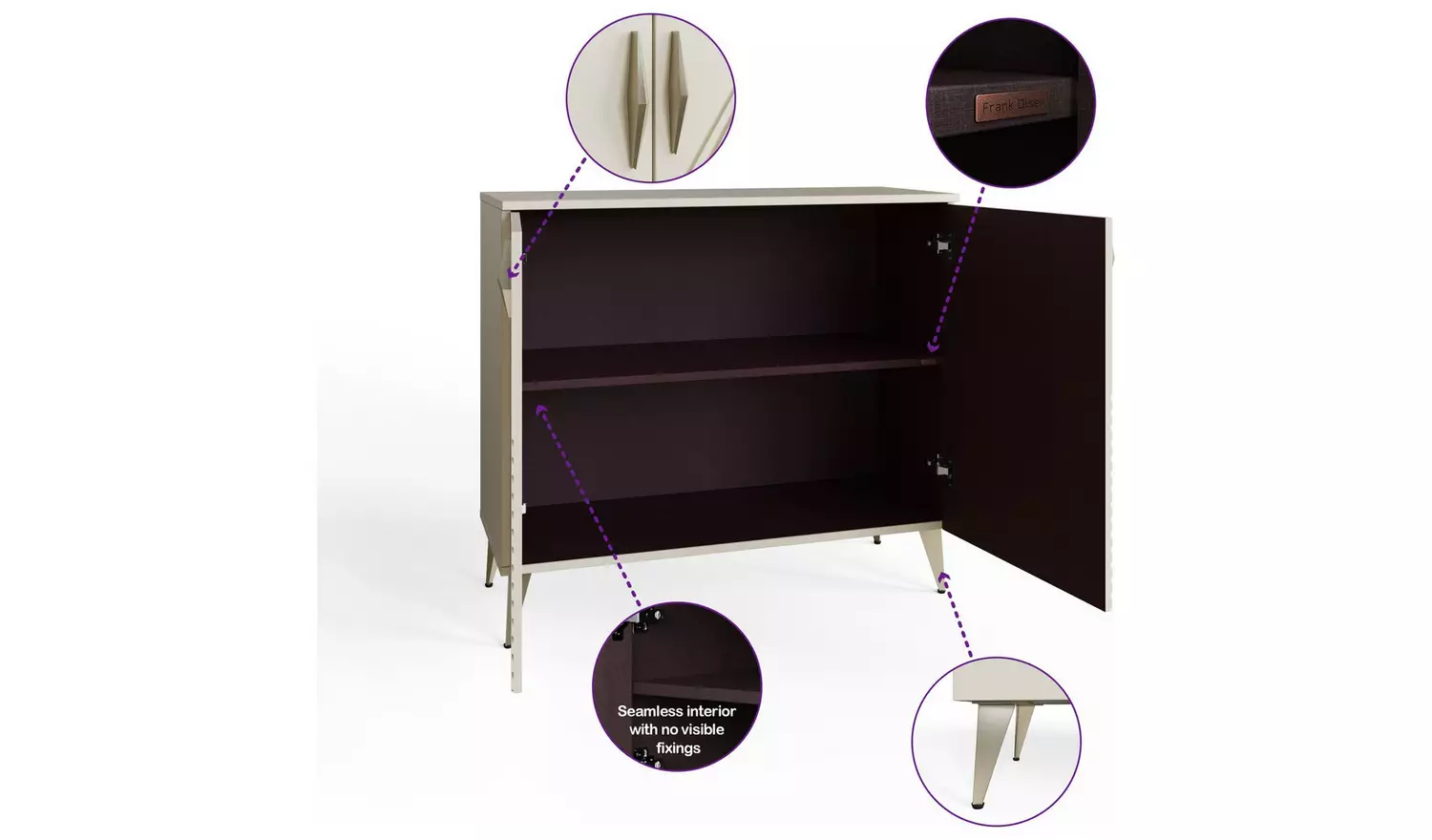 Frank Olsen Ava 2 Door Sideboard - White