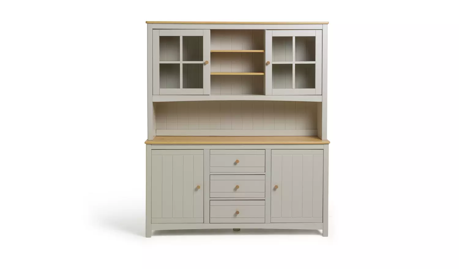 Habitat Bournemouth 4 Door 3 Drawer Sideboard -Light Grey