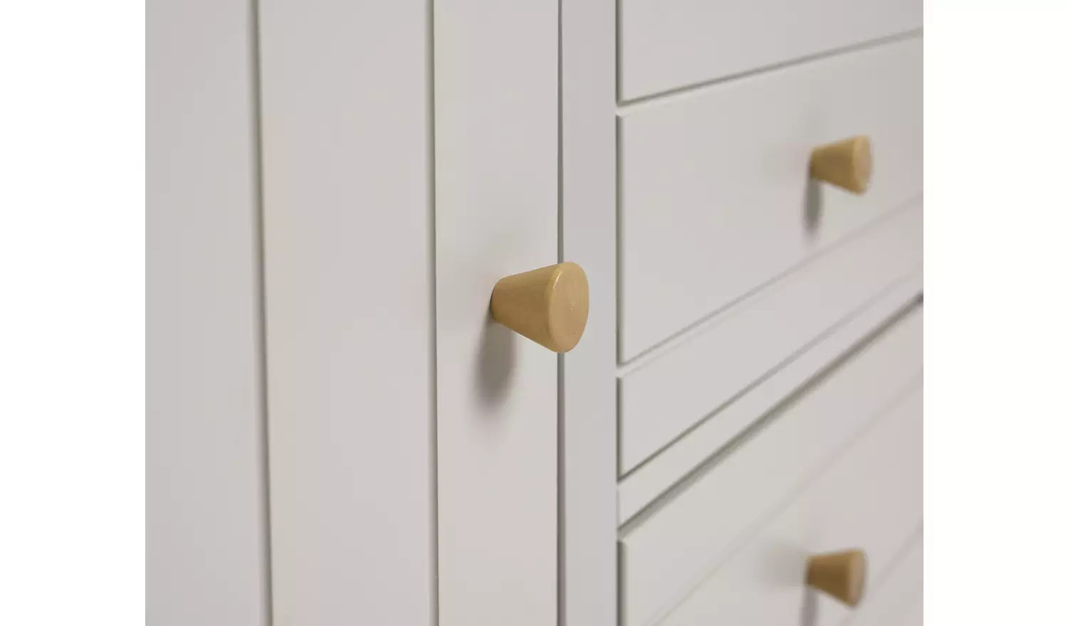 Habitat Bournemouth 4 Door 3 Drawer Sideboard -Light Grey